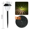Luz Decorativa Solar para Césped, Luz de Inserción en el Suelo para Patio, Luz de Paisaje para Diseño de Villa Luz y Sombra Jardín Impermeable Luz Nocturna para Exteriores