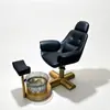 Cadeira Sofá de Luxo para Manicure e Massagem nos Pés, Trono de Luxo com Encosto Alto, Cadeira de Terapia para Pés, Banheira de Pés para Pessoa Única, Assento de Sofá Luxuoso