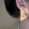 Pendientes de perlas de diamantes de doble capa, elegantes, de alta calidad y de lujo, ligeros, con diseño único para mujer, pendientes retro exagerados.