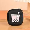 Mini monedero de silicona con dibujos animados, monedero de PVC, auriculares creativos, pequeño bolso cuadrado, bolsa portátil para auriculares, venta al por mayor