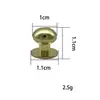 Aleación de zinc cabeza de monje clavo chupón bolsa de equipaje tornillo cabeza redonda clavo herrajes accesorios de metal venta al por mayor clavo hongo