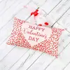 Funda de Cojín para Cintura del Día de San Valentín Transfronteriza con Estampado de Corazones Rojos y Rosas, Funda de Cojín Decorativa para Silla de Salón de Exterior Festiva