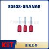 Kst Jianhexing E0508-Naranja Tipo Tubo Europeo Terminal Preaislado Tipo Pin Puntera de Cobre