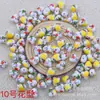 Corazón de melocotón azul y blanco porcelana amor aplicación pintado a mano diy pulsera tejida a mano collar Yiwu accesorios de joyería al por mayor