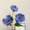 Arreglo de Flores de Amapola 3D Simulado para Boda, Hotel, Escaparate de Centro Comercial, Arte Floral, Fotografía, Decoración del Hogar, Transfronterizo
