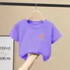 Camiseta de Manga Corta para Niña 2026 Verano Nuevo Estilo Coreano Moderna Holgada Top de Verano para Niños Mayores con Sentido del Diseño