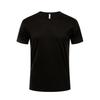 Camiseta de verano para exteriores de secado rápido con logotipo estampado para mujer, manga corta, cuello redondo, ropa deportiva para correr, ropa transpirable elástica para hombre