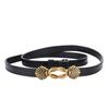 Cinto Fino Feminino de Couro Genuíno Combinando com Saia Versátil Moda Retro Couro de Boi Preto Decorativo Acessórios para Cintura de Terno