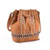 Bolso Cubo Vintage de Cordón de un Solo Hombro para Mujer, Nuevo Bolso Cruzado Versátil de Gama Alta con Diseño de Nicho Personalizable