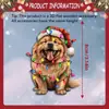 Decorações de Natal para Cachorros de Madeira Transfronteiriças Decorações Penduradas para Feriados Presentes de Natal Várias Raças de Cachorros Pingentes Decorativos