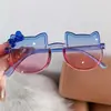 Novos Óculos de Sol Óculos de Sol Infantis Atacado Desenho Animado Menina Gatinho Gatinho Fofo Super Adorável Protetor Solar para Bebê Óculos Coloridos
