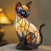 Adornos de resina de la nueva serie de perros transfronterizos, luz nocturna LED, arte, estatua de animal, decoración creativa para el hogar, escritorio