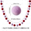 Guirnalda de Pompones de Colores En Stock Alta Elasticidad Bolas de Felpa Decoración para San Valentín Navidad Pancarta Suministros para Bodas Serpentinas Cintas de Colores