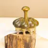 Peine de Masaje con Forma de Calabaza, Peine de Masaje Casero de Sándalo, Peine de Madera para Alisar el Cabello, Peine de Masaje de Cuerno de Cabra para Meridianos de la Cabeza y Puntos de Acupuntura