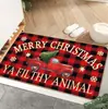 Felpudo Festivo de Navidad para Entrada, Resistente a la Suciedad, Resistente al Desgaste, Fácil de Limpiar, Felpudo para Baño, Absorción Rápida de Agua, Alfombrilla Antideslizante
