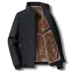 Chaqueta de forro polar para papá 2022 otoño e invierno Nueva chaqueta casual cálida engrosada para personas de mediana edad y mayores ropa de invierno
