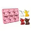 Bandeja de Hielo de Silicona Molde de Hielo de Unicornio con Soporte Molde para Hornear Helado Casero Molde para Paletas de Hielo
