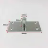 Mola de piso de porta de vidro, extensão do eixo superior, peça de hardware, acessórios de fixação de eixo fixo simples de aço inoxidável