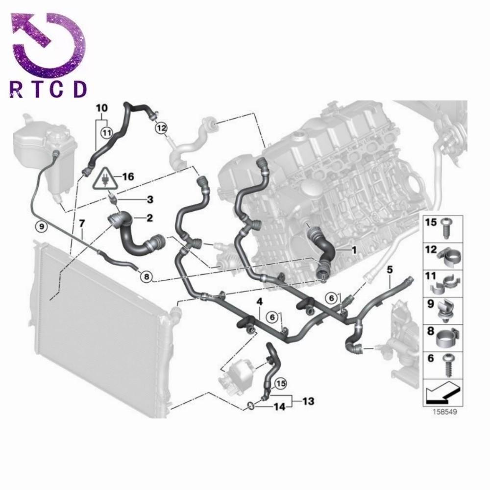 17117524710水箱散热器软管1