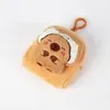 Bolsa de monedas de capibara de felpa de dibujos animados, linda muñeca de celebridad de Internet Ins, mini capibara para niños y estudiantes, billetera pequeña