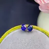 Joias europeias e americanas Nova moda coreana brincos de safira natural joia pino de prata 925 AliExpress transfronteiriço 4*5