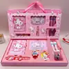 Nuevo Espejo de Maquillaje Planificador Set de Caja de Regalo Japonés Regalo de Alto Valor Estudiante Set de Cuaderno de PU Caja de Regalo