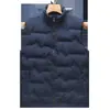 Chaleco casual de plumas con cuello alto para hombre, chaleco ligero resistente al agua para exteriores para mujer, cálido relleno de pato, logo personalizable