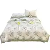 Colcha de verano estilo ins, algodón lavable, lavable a máquina, colcha fina de verano para aire acondicionado, colcha de verano de regalo, fibra de soja grado A maternal e infantil