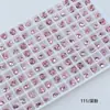 Rinestones para Uñas Dongzhou Corazón de Melocotón 5.5MM Base Puntiaguda Rinestones de Vidrio de Forma de Corazón de Colores Accesorios para Joyería DIY Decoración de Uñas Rinestones