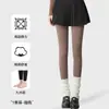 Medias nuevas de otoño/invierno para mujer de cintura alta con control de abdomen y levantamiento de glúteos, adelgazantes, forradas de vellón, engrosadas, cálidas, de longitud 3/4, capa base gris