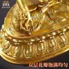 Aldea Tibetana Bronce Dorado Buda de la Medicina Uso en Interiores Hogar Inlay de Cuentas de Colores Berilo Luz Tathagata Estatua de Bronce Buda Adorno