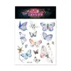 Nuevo Tatuaje Impermeable 3D de Mariposa Color Maquillaje Pegatina de Tatuaje Linda Moda Tatuaje al por Mayor