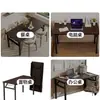Escritorio plegable para computadora de escritorio, mesa de estudio, escritorio para estudiante de oficina en casa, mesa pequeña rectangular, simple para viviendas de alquiler