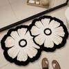 Tapetes de Piso de Barro Diatómico Transfronterizos, Tapetes de Piso con Forma Especial de Flor para Inodoro y Baño, Tapetes Antideslizantes para Lavabo de Baño, Suministro Directo de Fábrica
