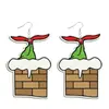 Nuevos Pendientes Acrílicos Lindos Joyería Transfronteriza Europeos y Americanos Navidad Dibujos Animados Serie Grinch Pendientes
