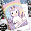 Suministro Exclusivo Transfronterizo de Cuadernos Espiral 2026-2028, Cuaderno Espiral Planificador Anual Floral Minimalista