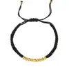 Pulsera de Diseño Original Simple de Nicho Transfronterizo Cadena de Cuentas de Cobre Cuerda Ajustable al por Mayor Pulsera para Mujer Modelo Nuevo 2024