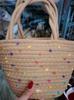 Bolsa de Tricô da Moda, Bolsa de Bolas de Mohair, Bolsa Colorida com Alça Torcida de Bolinhas, Bolsa de Ombro, Bolsa de Mão, Bolsa Versátil da Moda, Venda Direta da Fábrica