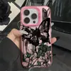 Funda de Rosa Negra y Mariposa Negra Adecuada para Teléfono Apple 17, iPhone 16 Pro Estilo Oscuro, 15 Estilo Europeo y Americano, 14 Transfronterizo