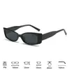 Nuevas gafas de sol de montura cuadrada estrecha con un diseño minimalista, estilo europeo y americano único, tendencia Y2K, gafas de sol de moda callejera transfronteriza en múltiples estilos