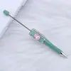 Caneta de Contas Coelho de Açúcar DIY com Borda Furada Caneta Esferográfica Coelho Branco Caneta de Presente Educacional Processamento Fofo Venda por Atacado em Estoque