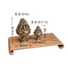 Nuevo Chinoiserie Aleación de Cobre Calabaza Abanico Dragón y Fénix Horno Placa Pipa Quemador de Incienso Tabletas de Aromaterapia Xiaoxiangyun Incienso de Sándalo