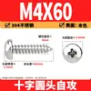 Tornillos Autorroscantes Phillips Cabeza de Lenteja de Acero Inoxidable 304 Clavos Autorroscantes Cabeza de Lenteja PA Tornillos de Rosca para Madera M1M2M3M4M5-M8