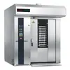 Horno rotatorio de aire caliente 32 bandejas calefacción eléctrica diésel gas horno de flujo inverso pantalla LCD control remoto por teléfono móvil