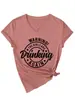 Amazon Wish Sitio Independiente Cómodo y Elegante Cuello en V para Mujer ¡Advertencia! La Camiseta de Manga Corta para Niña