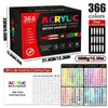 Marcador líquido acrílico personalizado transfronterizo directo, 408 colores, marcador de punta suave para pintura DIY, arte y graffiti