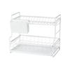 Rack de drenagem de rack de prato Nachuan para cozinha de camada dupla rack de drenagem de placa de prato para rack de armazenamento de rack de prato doméstico com rack de pauzinhos