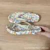 Novas Sandálias Chinelo Estampadas de Bolinhas para Mulheres 2026, Sandálias de Praia para Uso Externo no Verão, Atacado Transfronteiriço