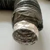 Manguera Silenciadora de Aire Fresco Algodón Silenciador Conducto de PVC Compuesto de Doble Capa con Lámina de Aluminio Reducción de Ruido Tubo de Conexión Suave Algodón Aislante Acústico