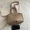 Set de Bolso Grande de Mano para Mujer 2025 Verano Nuevo Estilo Lazo Casual Simple Bolso de Axila Bolso de Hombro Único Cruzado